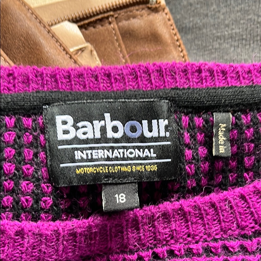 Purple and Black Women's Sweater - Picture 3 of 3